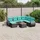 vidaXL Gartensofa-Set 8-tlg. schwarz