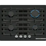 Bosch PPP6A6I40 Serie 6 Gaskochfeld 4-flammig 60 cm Hartglas schwarz