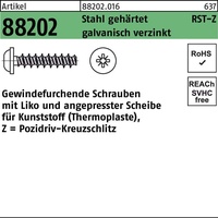 Industrial Quality Supplies Gewindefurchende Schrauben f. Kunststoff Liko &