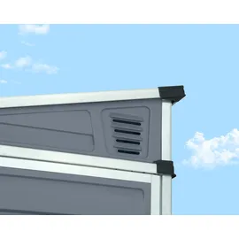 CANOPIA Gerätehaus Pent Alu grau 175 x 118 cm