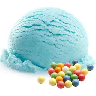 Gino Gelati Kaugummi Blaues Eis Pulver - Einfache Zubereitung für cremiges Softeis zu Hause (1 Kg)