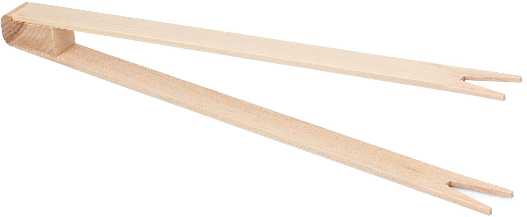 Metrie | KLB26  Buchenholz Grillzange mit 2 Zinken, 26 cm
