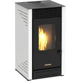 Blaze Pelletofen Maui 8, 8 kW, Dauerbrand, optional WLAN fähig weiß