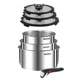 TEFAL INGENIO EMOTION TOPFSET 7-TEILIG TÖPFE, ABNEHMBAREN GRIFF GLASDECKELN, OVP