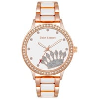 Juicy Couture Uhr JC/1334RGWT Damen Armbanduhr Rosé Gold