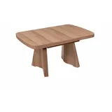 COUCHTISCH höhenverstellbar und ausziehbar Clair 125x54x75 Kernbuche