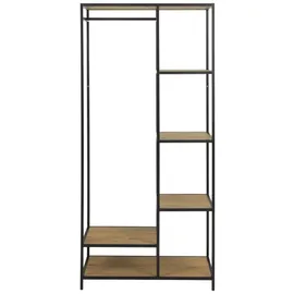 Actona Seaford Garderobe 77 x 165 x 45 cm braun