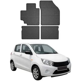 Omac Auto-Fußmatten Fußmatten für Suzuki Celerio 2014-2025 Automatten Schwarz 4tlg (4 St), für Suzuki Celerio 2014-2025 Suzuki Celerio 2014-2025, Antirutsch,Wasserfest,Einfache Installation schwarz