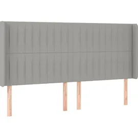 vidaXL Boxspringbett 180 x 200 cm Hellgrau