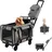 Costway Mobile Transportbox 0,37 m Grau