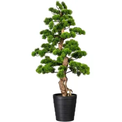 Kunstbonsai CREATIV GREEN "Bonsai Kiefer", grün, H:110cm Ø:50cm, Kunststoff, Kunstpflanzen, Geschenkartikel
