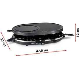 Alpina Raclette 8 Personen 1200W schwarz
