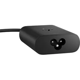 HP USB-C 65W GaN Ladegerät/ Netzteil Schwarz, 2x USB-C, inkl. 1m USB-C Kabel, 1m Netzkabel (Schuko)