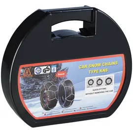 Lescars Schneeketten Größe XL für Reifen 235/55 R16 u.v.m., inkl. Transportbox
