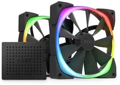 Preisvergleich Produktbild NZXT Aer RGB Gehäuselüfter 140mm Schwarz 2er Pack