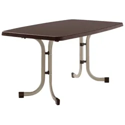 Gartentisch SIEGER, beige (champagner, champagner, mocca), B:90cm H:72cm T:150cm, Tische