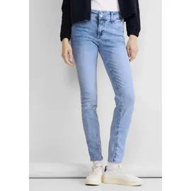 STREET ONE Slim-fit-Jeans »QR York«, mit schmalem Bein, blau
