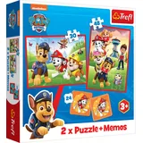 Trefl 2 in 1 Puzzles + Memo PAW Patrol