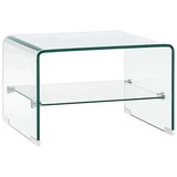 vidaXL Couchtisch Transparent 50×45×33 cm Hartglas