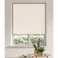 Seitenzugrollo MY HOME "THEMSE" Gr. 3, beige (creme), B:60cm H:150cm, Polyester, Rollos, Bestseller mit über 3000 4,5-Sterne-Bewertungen, Klemmträger