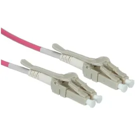 Roline LWL-Kabel 50/125μm OM4, LC/LC, LSOH, Low-Loss, Data Center, violett, 5 m