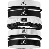 Nike 8er Pack Nike Jordan Elastic Sport Mixed Width Haargummis 127 – white/black/black