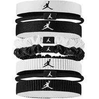 Jordan 8er Pack NIKE Jordan Elastic Sport Mixed Width Haargummis 127 - white/black/black