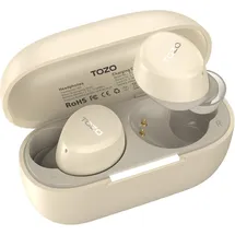 TOZO A1 Mini Bluetooth Kopfhörer 5.3 Kopfhörer Kabellos Bluetooth, In Ear Bluetooth Kopfhörer mit APP Steuerung, 30 Std Premium Sound, IPX5 Wasserdicht Kabellose Kopfhörer für kleine Ohren - Khaki
