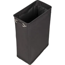 Wenko Corno Schwarz, Rollen und Griffen, aus Polyester, Fassungsvermögen 43 Liter