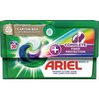 Ariel +Complete Fiber Protection All-In-1 Pods Waschmittel Kapseln, 20Wäschen