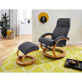 INOSIGN Relaxsessel »Lille«, aus weichem Luxus-Microfaser Bezug und Holzgestell, Sitzhöhe 46 cm grau