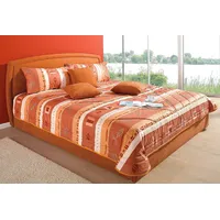 Westfalia Schlafkomfort Polsterbett, orange (terrakotta), B:162cm L:212cm, Bezug Bett: