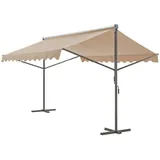 pro.tec Standmarkise Selenizza freistehend 400x300x260cm Sandfarben