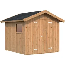 Palmako Nils Gartenhaus 279 cm x 239 cm Braun Tauchgrundiert