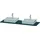 Duravit Konsole XSquare 160x55cm, bl m, m 2 Auss, Beck. beids.