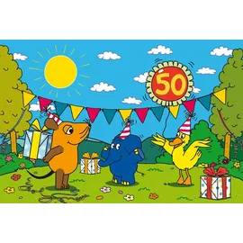 Schmidt Spiele 56536 Kinderpuzzle 60 Teile Alles Liebe zum Geburtstag Elefant,