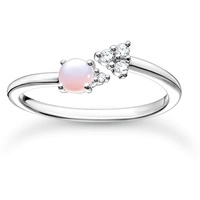 Thomas Sabo Damen Ring Pfeil opalfarbener Stein rosa schimmernd 925 Sterlingsilber TR2345-166-7