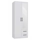 OEM Kleiderschrank Romana 80 x 180 x 52 cm Weiß