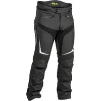 Lindstrands Sandvik wasserdichte Motorrad Textilhose, schwarz-weiss, Größe 54 für