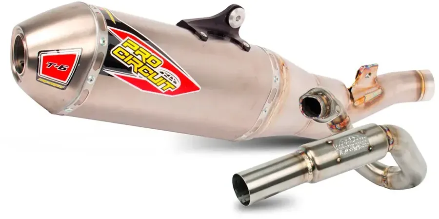 Pro Circuit T6 Suzuki Rm-z 250 19-26 Nicht Homologiertes Vollständiges Auspuffsystem - Titanium Look - Not Homologated