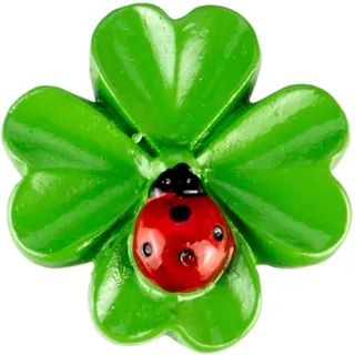 Glücksbringer "Kleeblatt" ca. 3cm, 6 Stk.