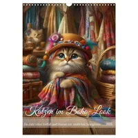 Calvendo Katzen im Boho-Look - Ein Jahr voller Vielfalt