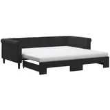 vidaXL Tagesbett 100 x 200 cm Schwarz