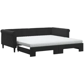 vidaXL Tagesbett 100 x 200 cm Schwarz