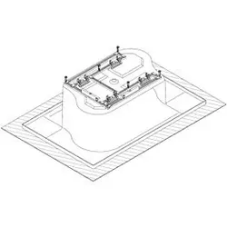 Hoesch Spezial-Untergestell für Badewanne
