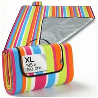 DETEX Picknickdecke XL bunt 195 x 150 cm
