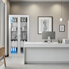 Jan Nowak C012 Aktenschrank 185 x 90 x 40 cm weiß