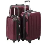 Alex - 3er Koffer-Set Hartschale Burgund glänzend, TSA, (55cm, 65cm & 75cm), 235 Liter