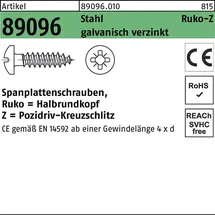 F. REYHER Nchfg. GmbH & Co. KG Spanplattenschraube R 89096 PZ 4 x 30 1000 Stück