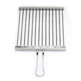 Generisch Edelstahl Grillrost BBQ Grillgitter V2A Grill Rost Mangal Holzkohlegrill (18x30cm Stäbe 5mm)